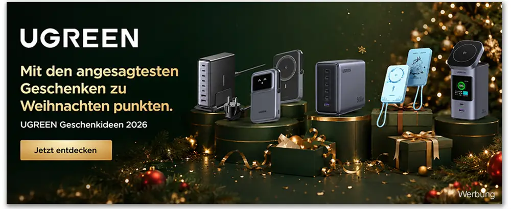UGREEN Powerbanks und Ladegeräte – angesagte Technik-Geschenke zu Weihnachten