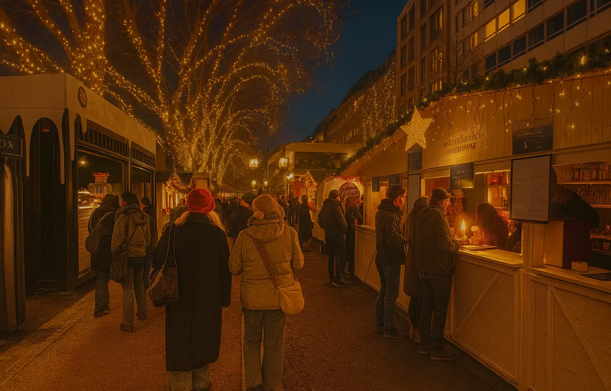 The Winter Village – Weihnachtsmarkt auf der Königsallee in Düsseldorf