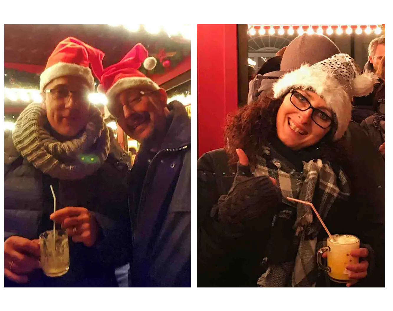 Gut besuchter Treffpunkt in weihnachtlicher Kulisse